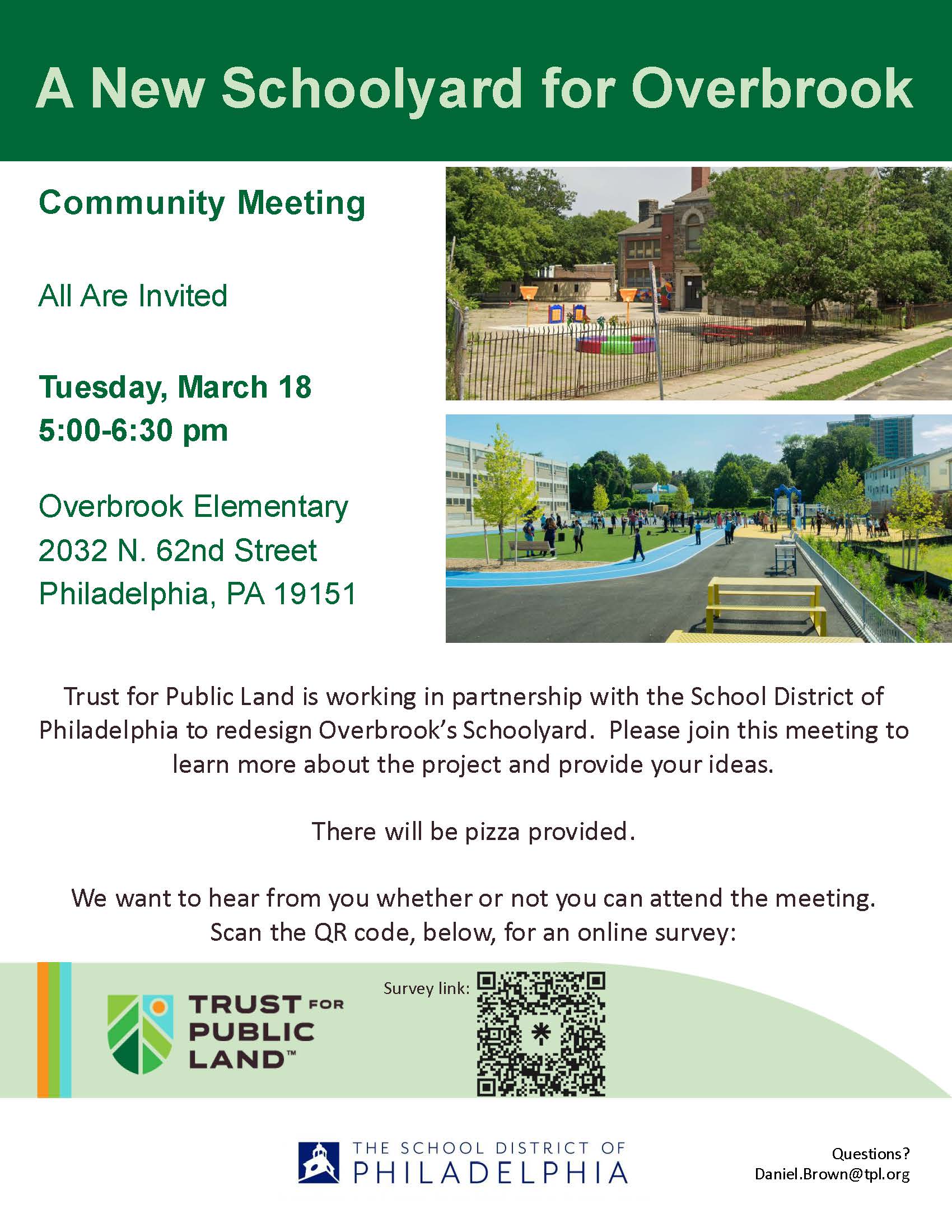 Trust for Public Land’s Overbrook Schoolyard